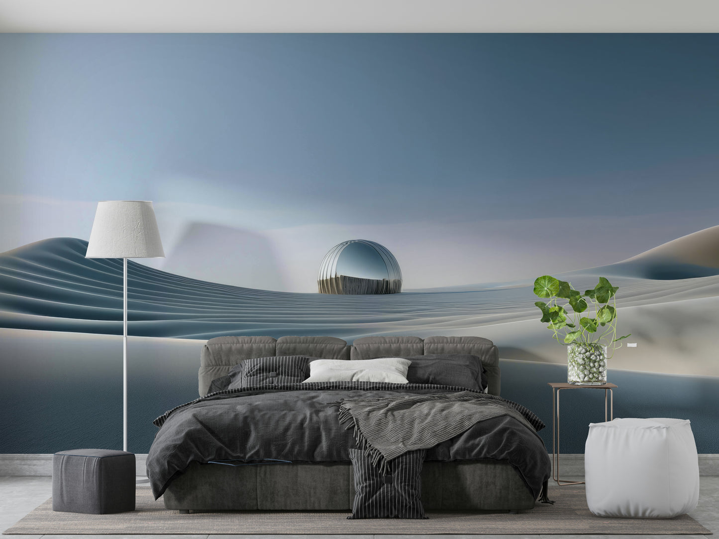 Wall mural wallpaper showing peaceful sand shapes

