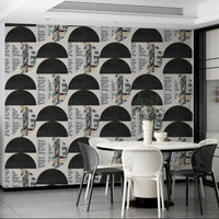 Urban style wall mural wallpaper featuring concrete textures

