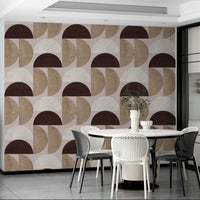 Smooth matte finish geometric wallpaper

