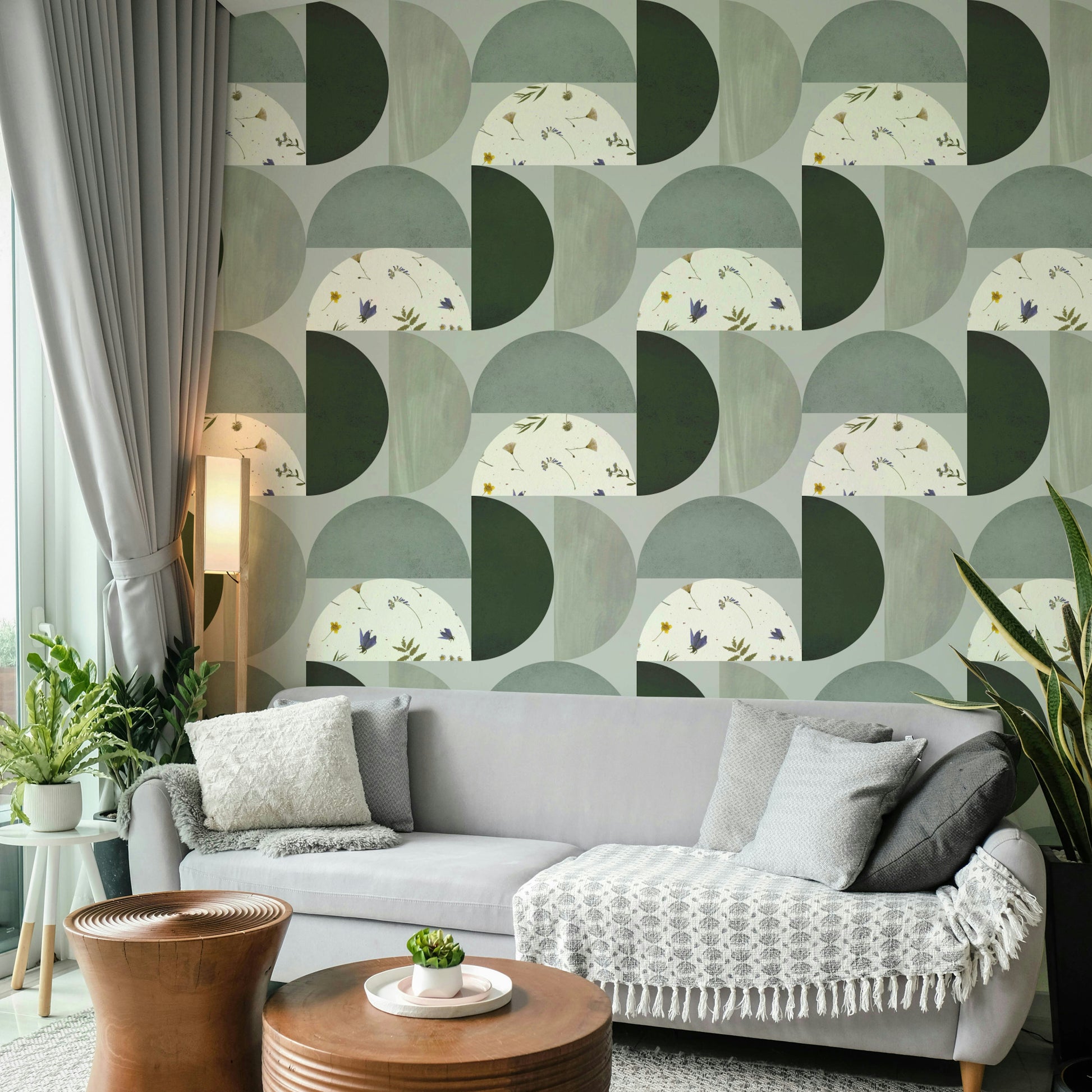 Mescolanza wallpaper with quiet, layered brush design


