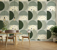 Modern abstract wallpaper for serene interiors

