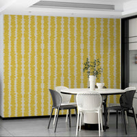 Peel-and-stick Sunshine Stacks wallpaper for easy application

