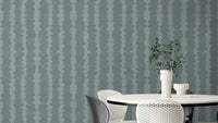 Coastal Pebble Rows wallpaper for beach-inspired decor

