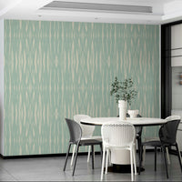 Soft blue Aqua Flow wallpaper for bedroom walls

