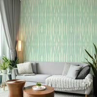 Serene Aqua Flow wallpaper in soothing blue tones

