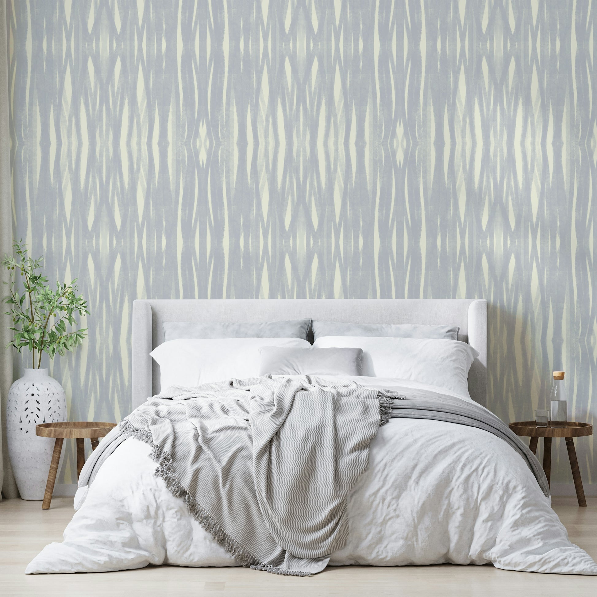 Gentle pattern wallpaper for peaceful interiors

