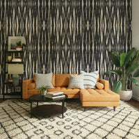 Charcoal textured wallpaper for minimalist spaces

