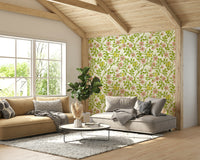 Wild roses with butterflies peel and stick wallpaper

