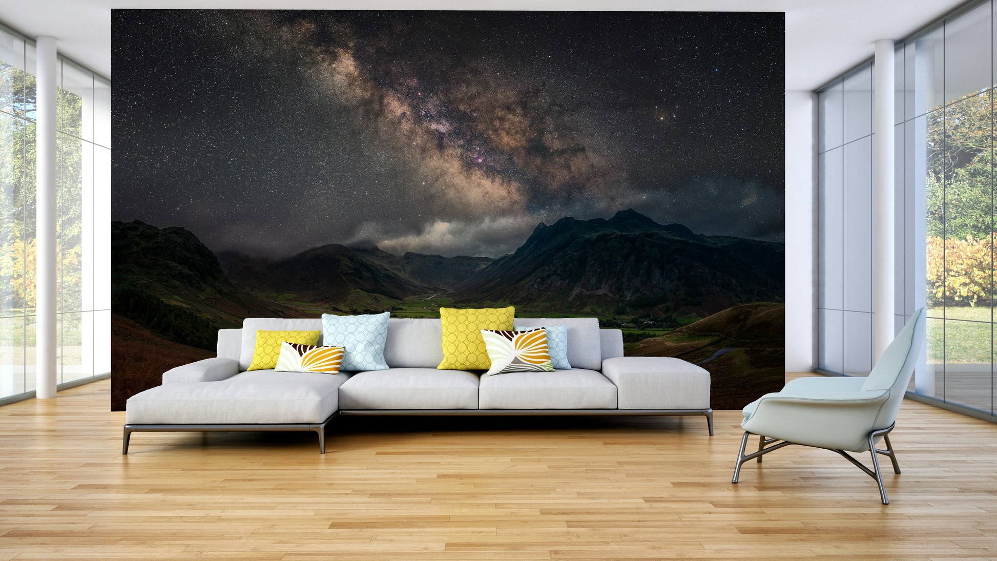 Cosmic scene of the Milky Way on your wall

