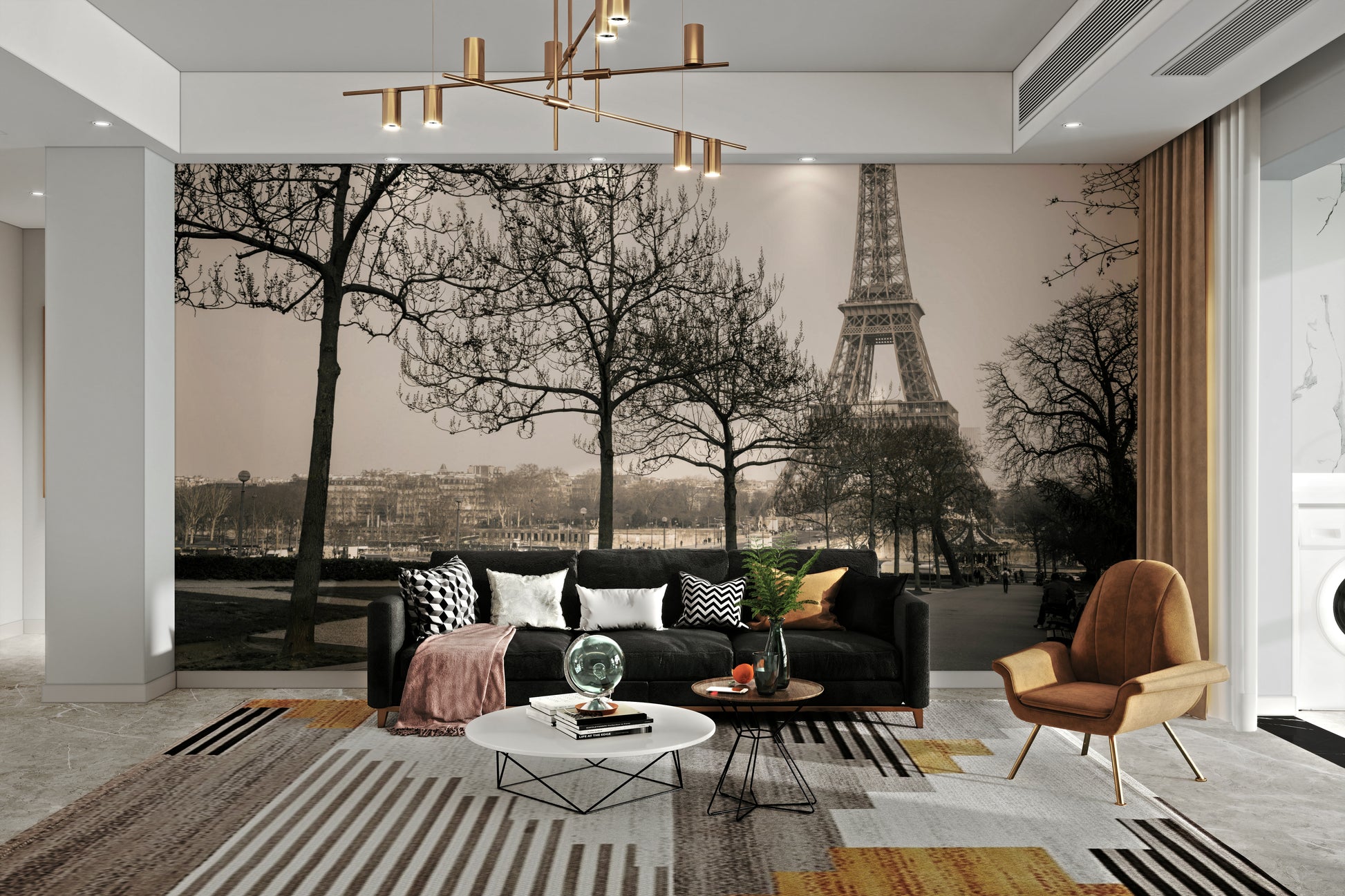 Mural wallpaper reflecting the classic beauty of Paris at its best

