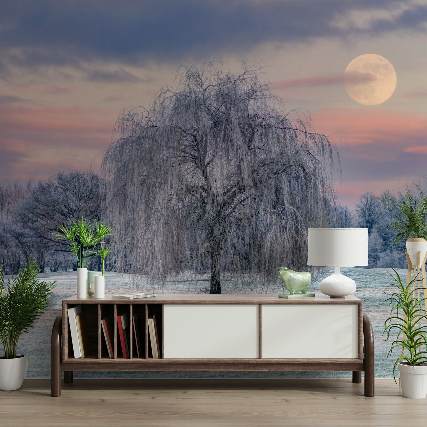 Ideal wallpaper for bedrooms or meditation spaces

