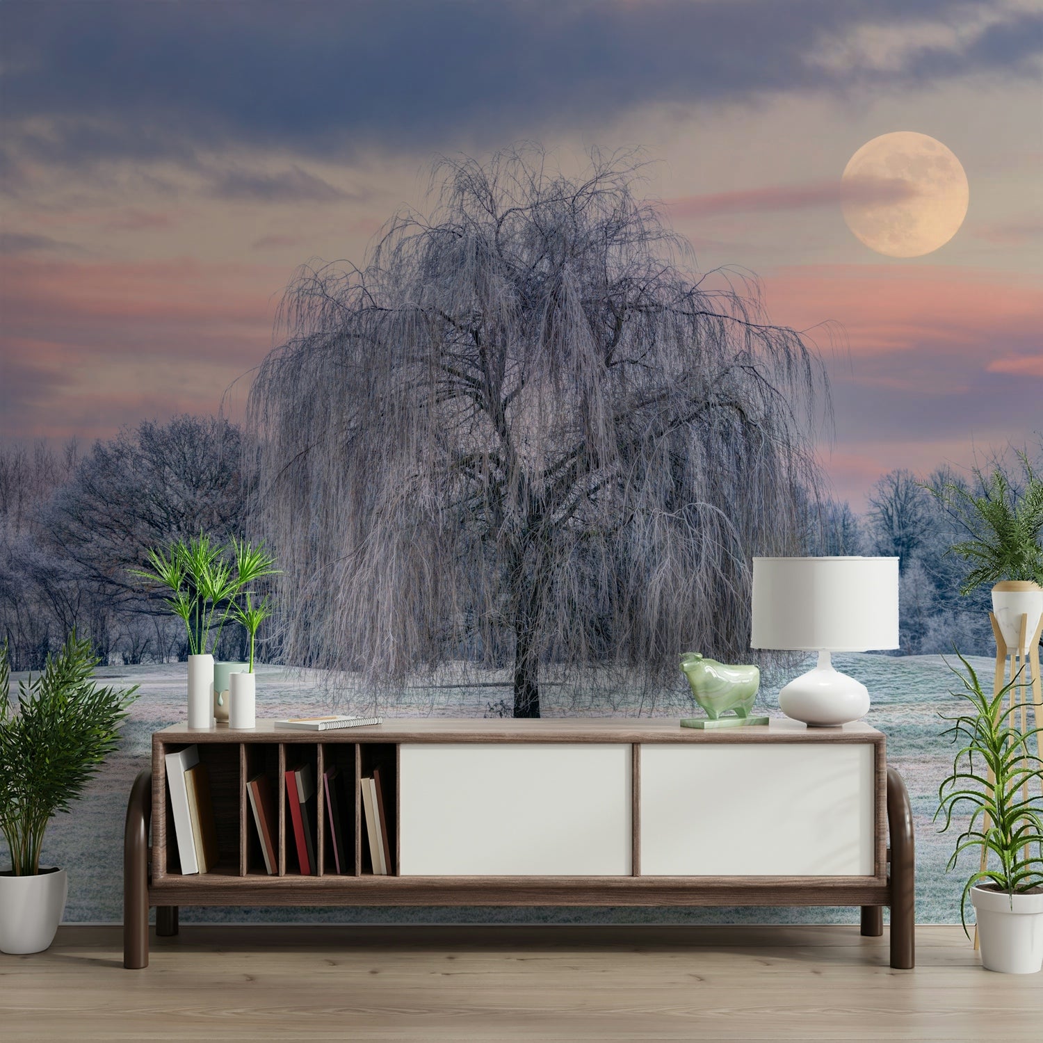 Ideal wallpaper for bedrooms or meditation spaces

