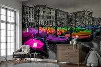 Wall mural showcasing the colorful charm of Venice


