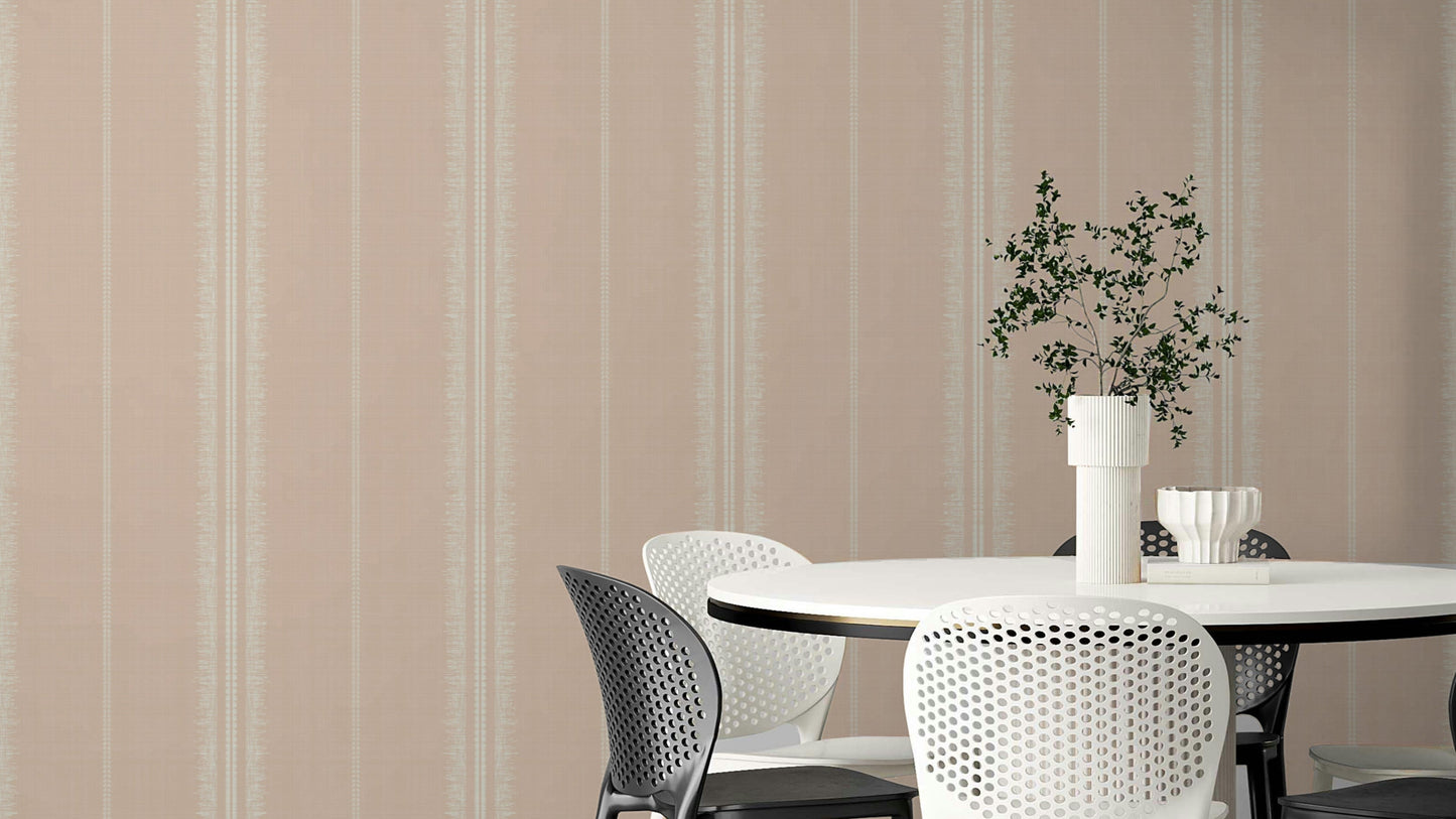 Boho Stripes Satin wallpaper for modern, elegant decor


