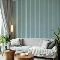 Peel-and-stick Boho Stripes Arona wallpaper for easy application

