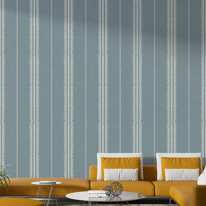 Earthy Boho Stripes Arona wallpaper for natural home decor


