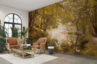 Natural landscape wallpaper for interiors
