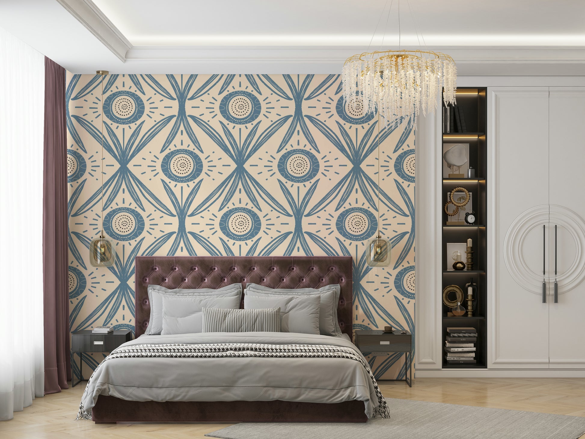 Wallpaper for walls with retro charm
