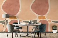 Contemporary pottery wall mural design

