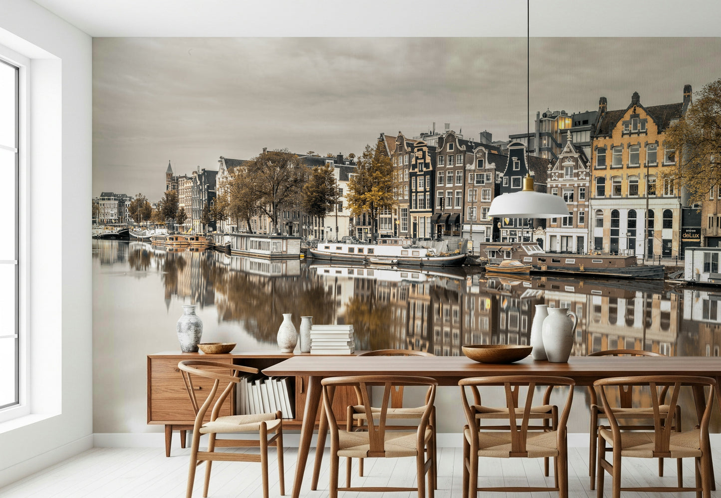 Amsterdam's Reflected Charm Wall Mural