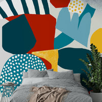 Bold and dynamic mural representing freedom and creativity

