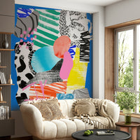 Wall mural featuring tranquil blue tones to refresh your space

