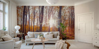 Golden autumn leaves bringing natural beauty indoors

