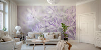 Dreamy lavender allium wallpaper mural for serene spaces


