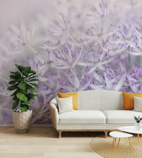 Soft floral details of allium flowers for tranquil interiors

