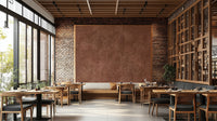 Clay-inspired abstract wall mural
