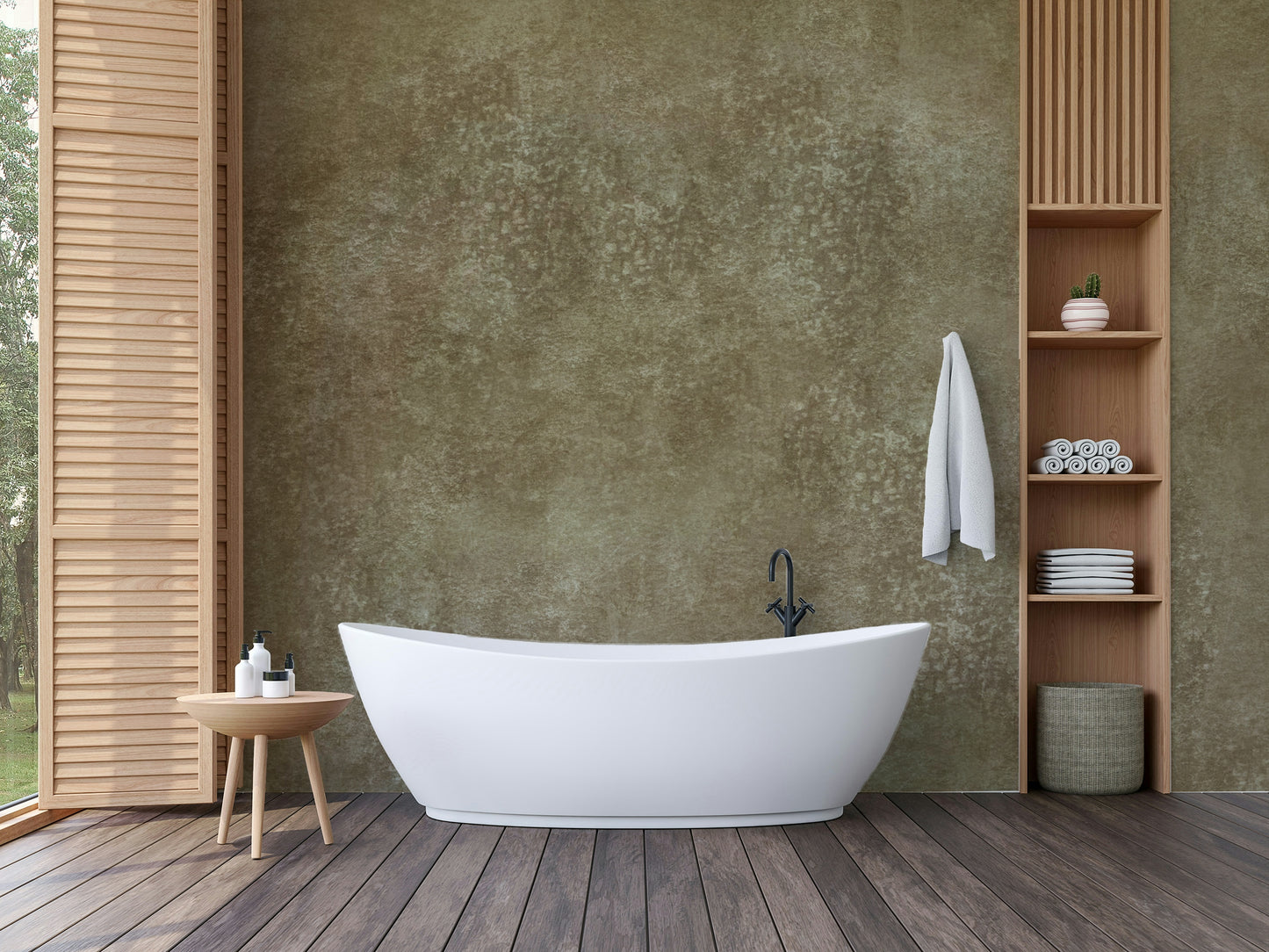 Earthy ochre tones wall mural

