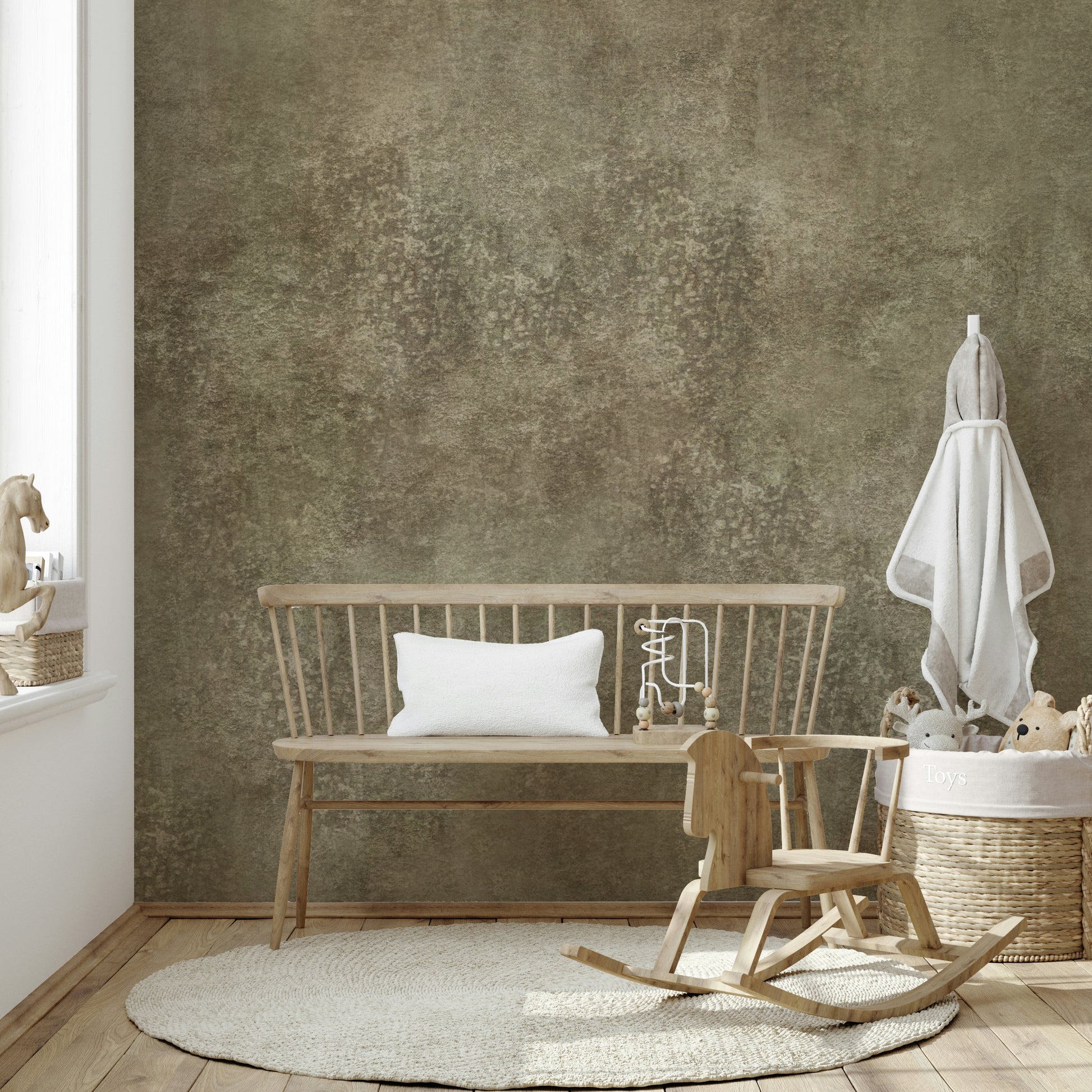 Comforting brown mural for interiors
