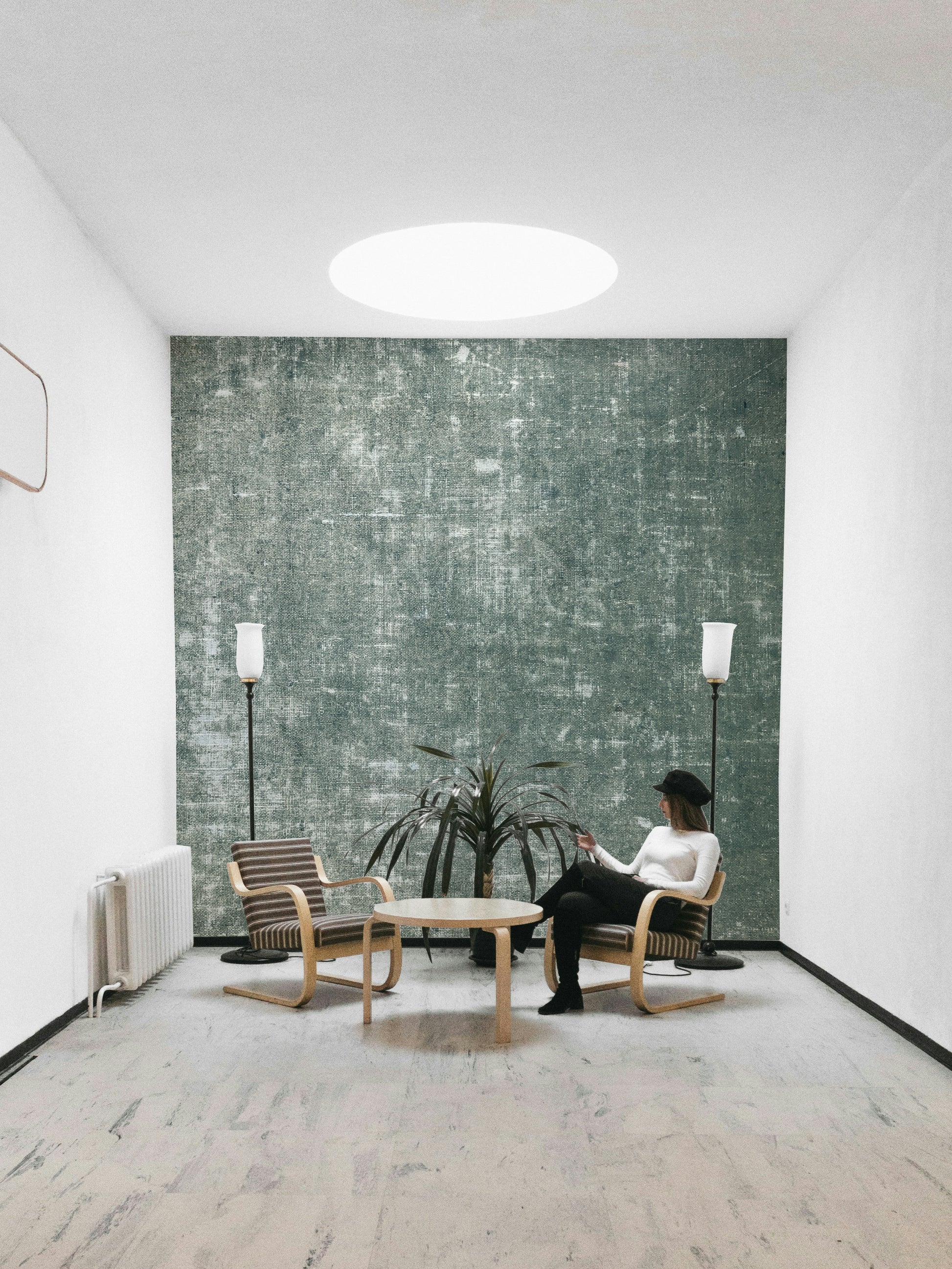 Cool tone textured wallpaper
