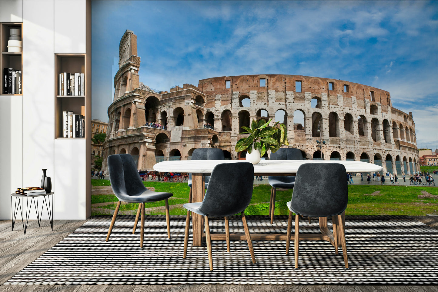 Roman amphitheatre mural design
