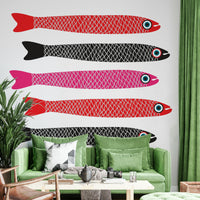 Bold fish print wallpaper for walls
