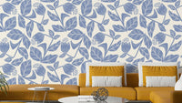 Cornflower botanical wallpaper design

