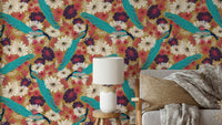 Sophisticated peacock wallpaper for walls

