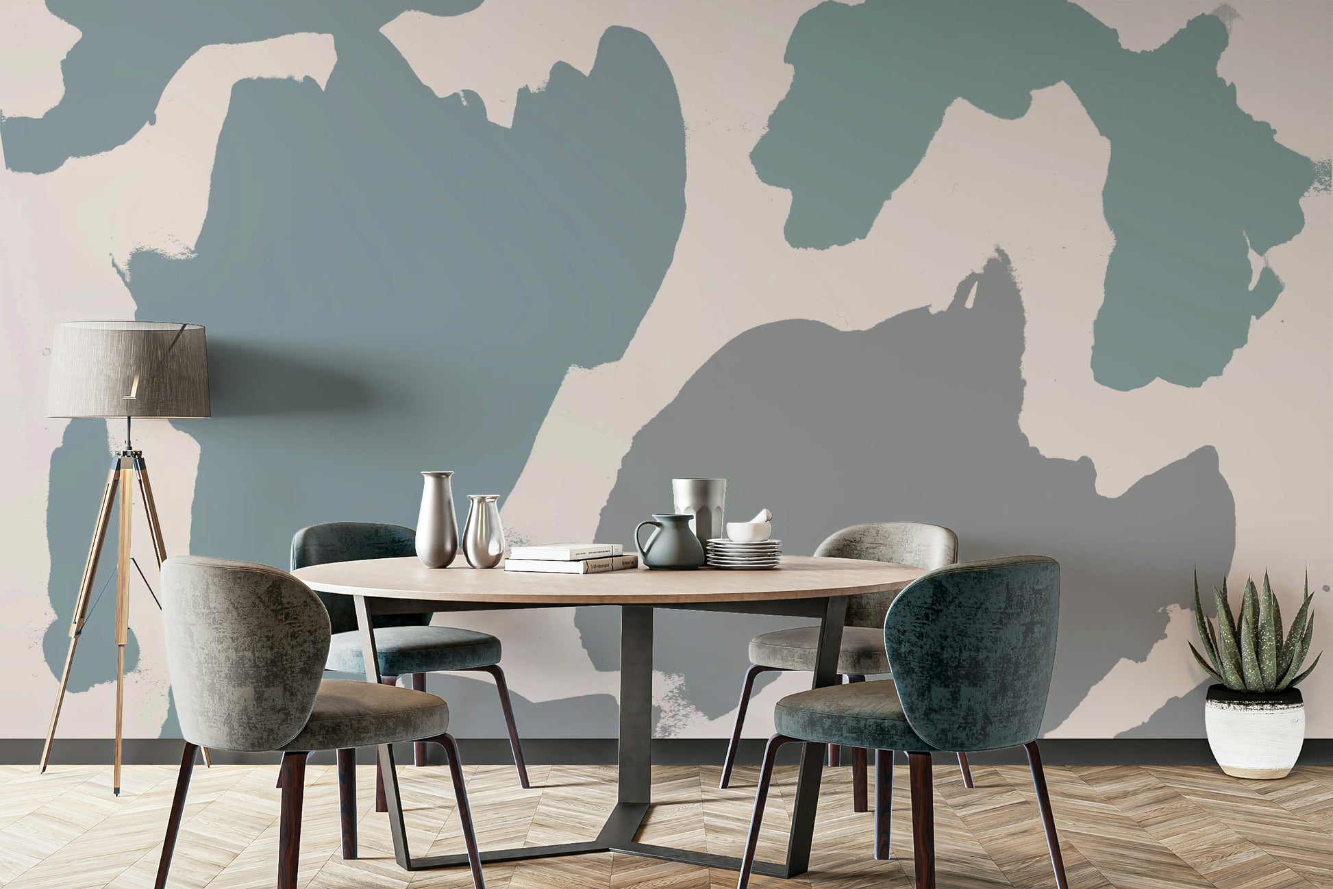 Abstract Shores Wall Mural

