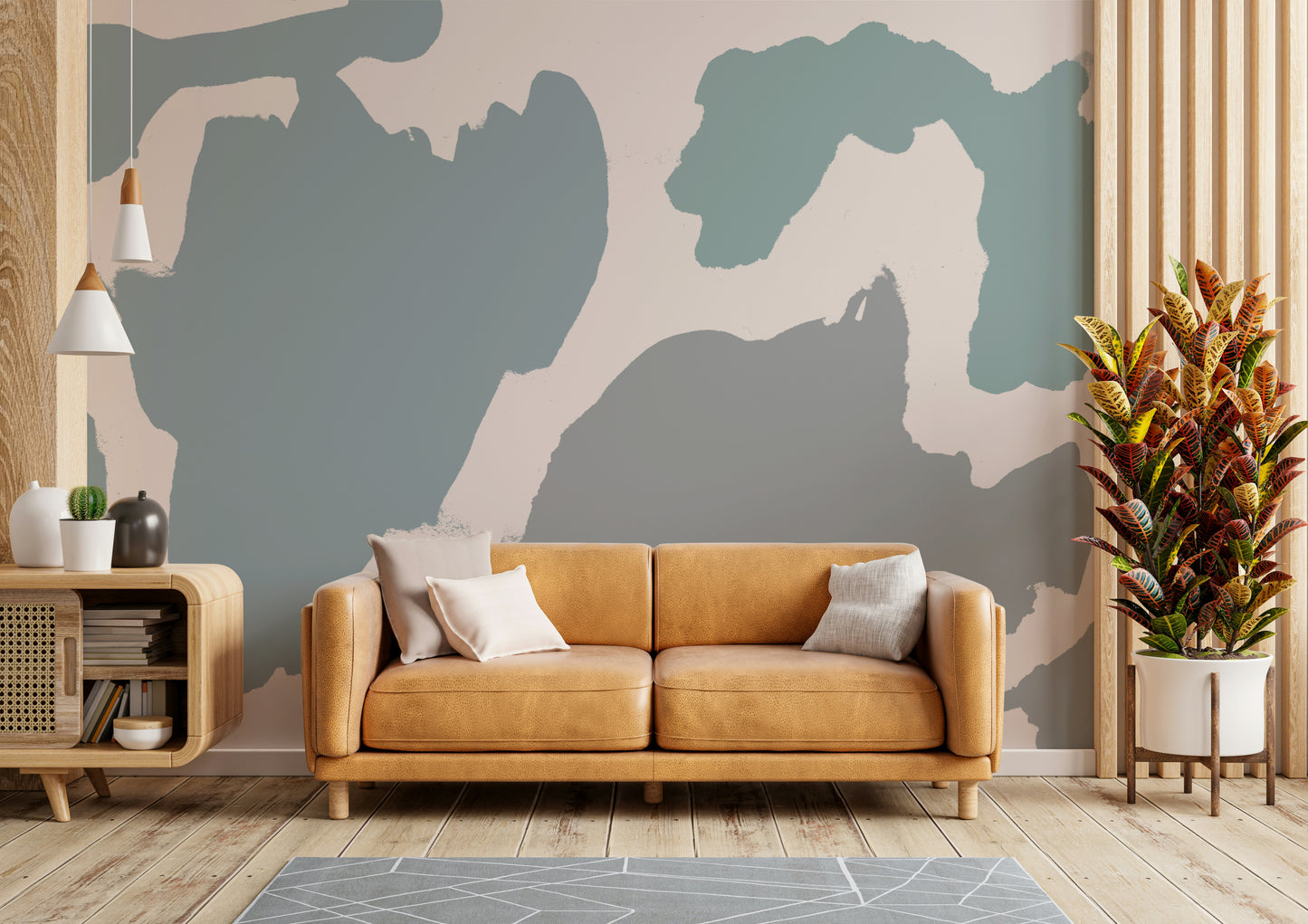 Artistic coast mural for living space

