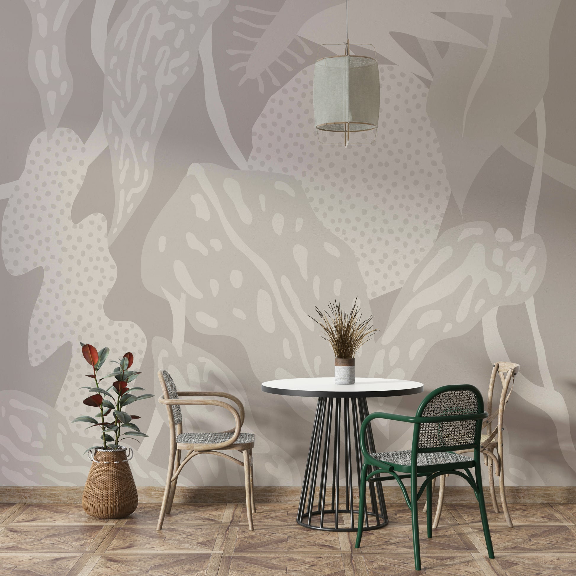 Calm nature wall mural for interiors

