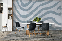 Cool tone stripe wallpaper for walls

