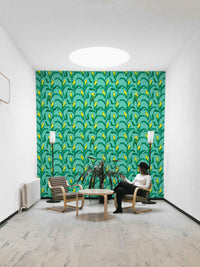 Lively parrot-themed wallpaper for walls


