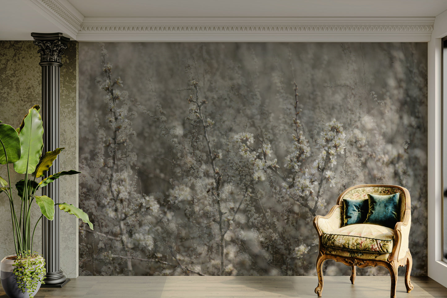 Ethereal Blossoms: Soft Floral Photography Wall Mural