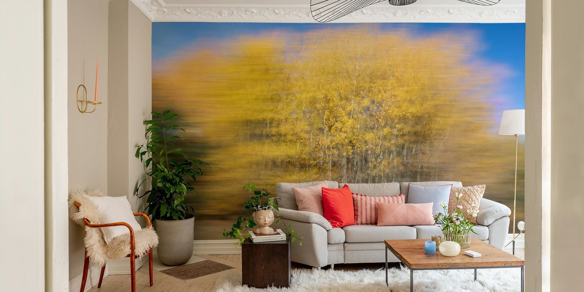 The design uses colors that are both energetic and calming.

