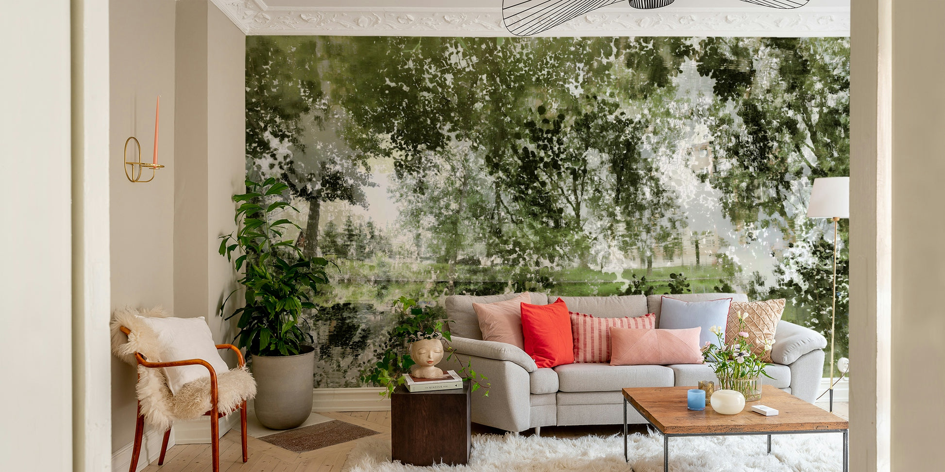 a unique and elegant wallcovering

