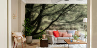 Peaceful tree art wallpaper for walls
