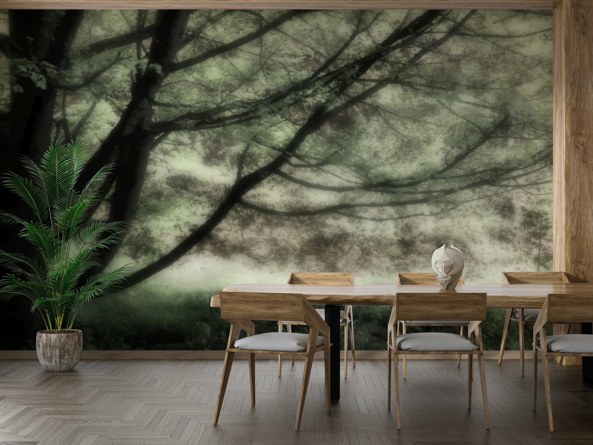 Ethereal landscape wall mural
