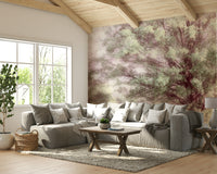 Peaceful green tree wall art
