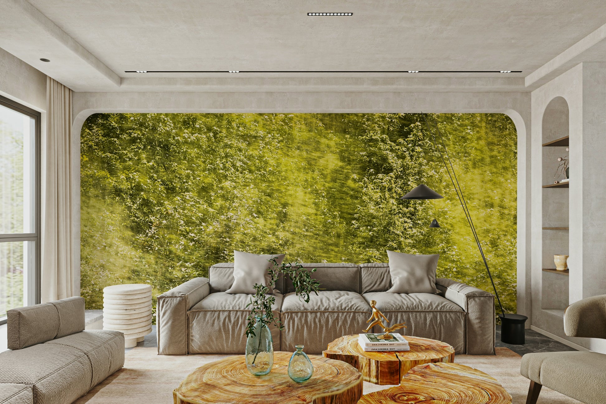 Blurred nature landscape wall mural
