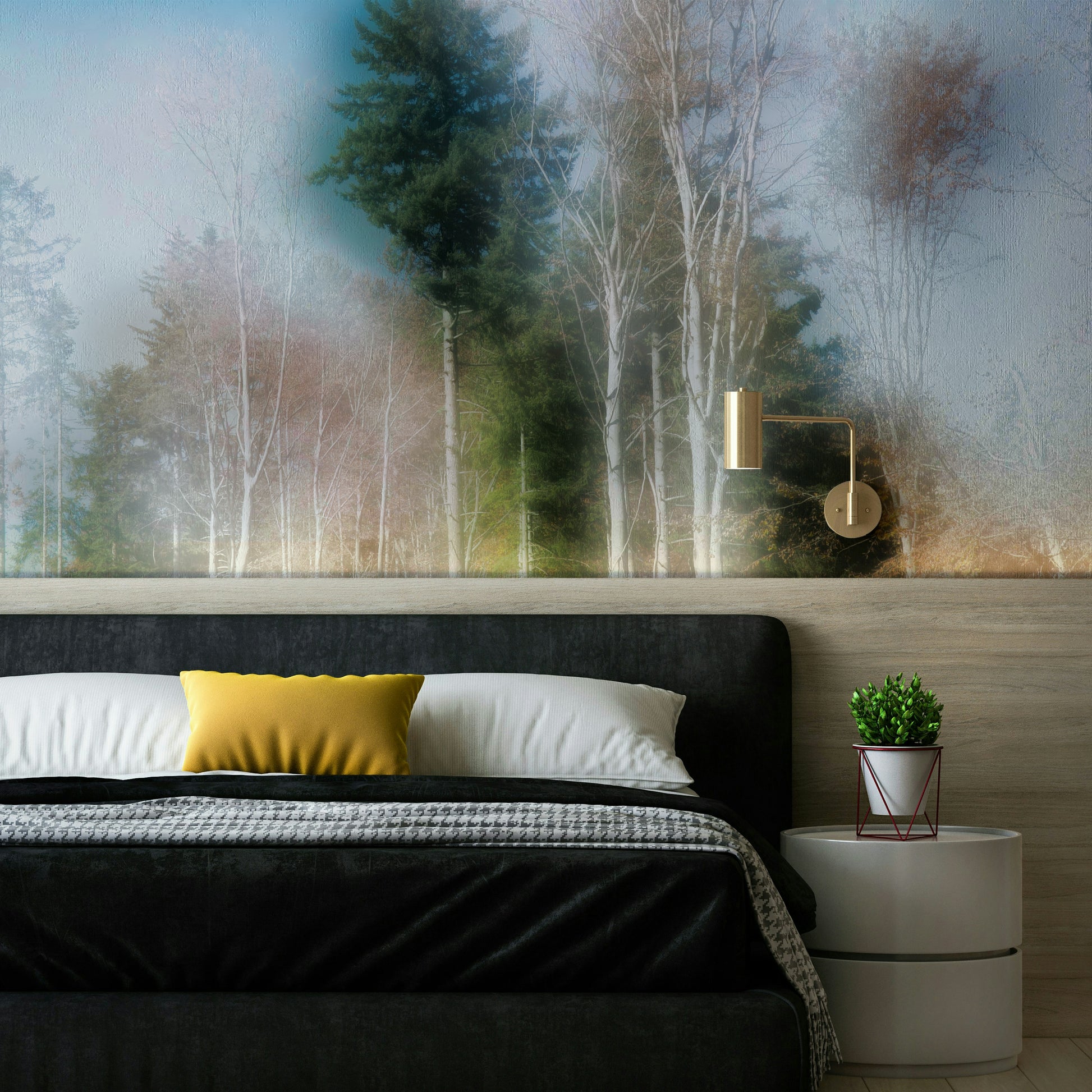 Ethereal forest mural wallpaper
